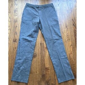 NWT Hertling Trousers Mens 36 Gray Cotton Made In Brooklyn USA Pants Unhemmed